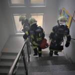 Branddienstübung in der Anton Brucknerschule