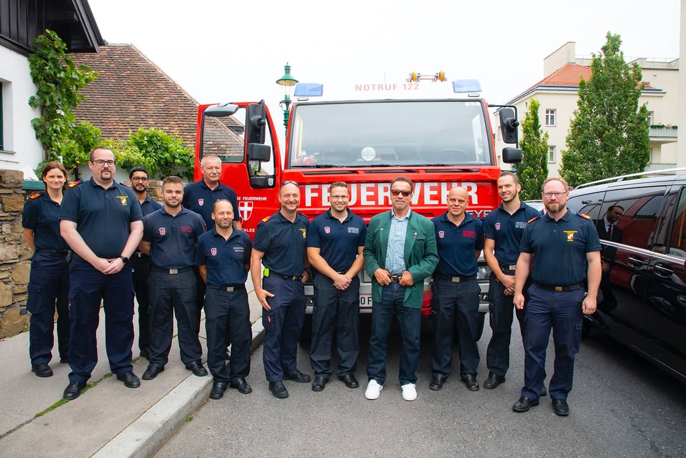 ÖBFV: Arnold Schwarzenegger trifft die Feuerwehr
