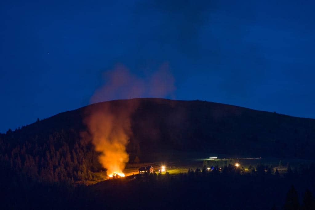 AFK Millstatt-Radenthein: Großbrand auf Millstätter Alpe