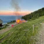 Großbrand auf Millstätter Alpe