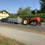 Technisches Gebrechen eines Traktors