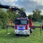Sturmschäden nach Unwetter über Ebenfurth
