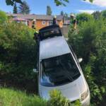 PKW-Unfall mitten im Ortsgebiet