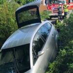 PKW-Unfall mitten im Ortsgebiet
