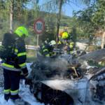 Fahrzeugbrand im Autobahnknoten Villach