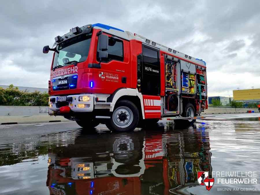 FF Brunn am Gebirge: Unwetter fordert Brunner Einsatzkräfte