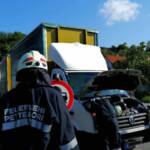 Vermutlicher Lkw Brand auf der B19
