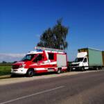 Vermutlicher Lkw Brand auf der B19