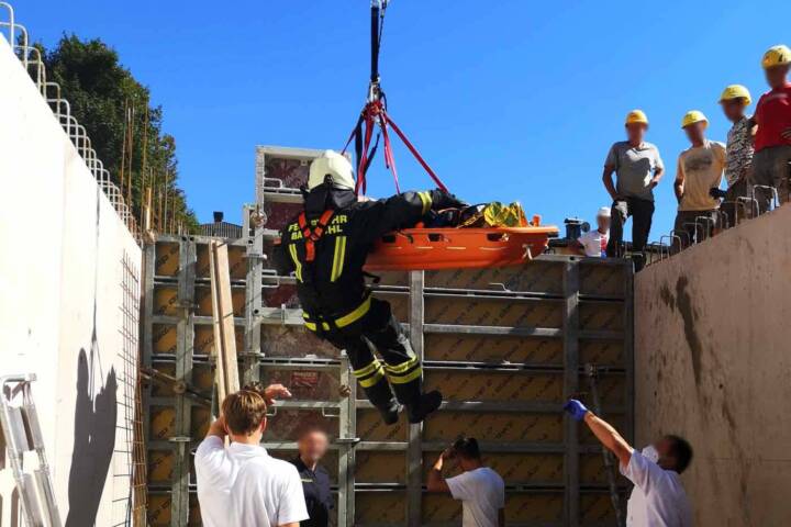 HFW Bad Ischl: Unfall auf Baustelle
