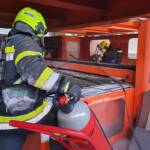 Maschinenbrand in Villach