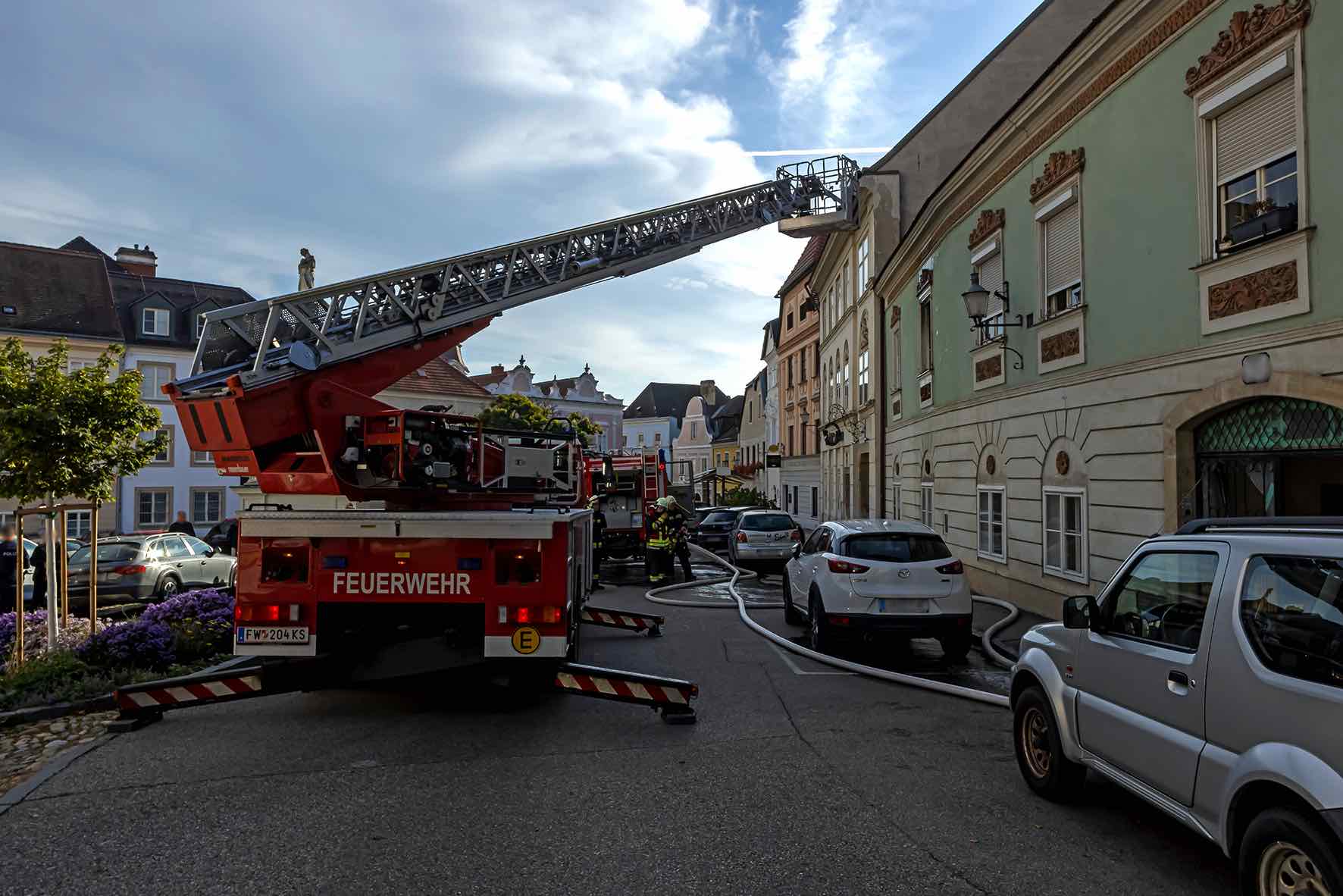 FF Krems: Wohnungsbrand in Kremser Altstadt