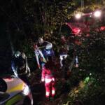 Sanitätseinsatzwagen abgerutscht