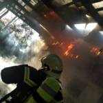 Brand eines Wirtschaftsgebäudes