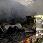 Brand eines Wirtschaftsgebäudes