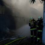 Brand eines Wirtschaftsgebäudes