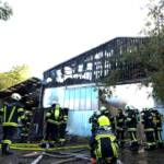 Brand eines Wirtschaftsgebäudes