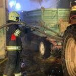 Brand eines Wirtschaftsgebäudes