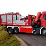 Traktor-Bergung nach Unfall