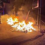 Müllbehälterbrand in den Morgenstunden