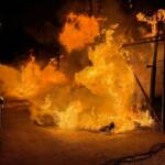 Müllbehälterbrand in den Morgenstunden