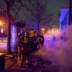 Müllbehälterbrand in den Morgenstunden