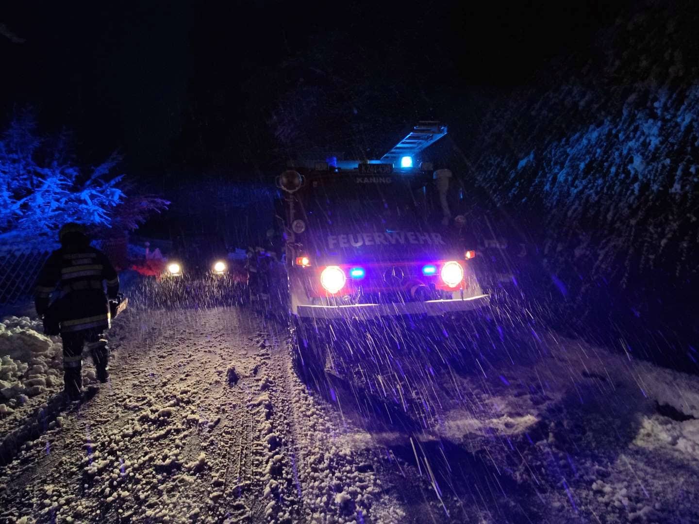 AFK Millstatt-Radenthein: Bäume auf Kaninger Landestraße