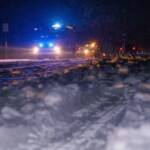 Schneechaos auf der L203