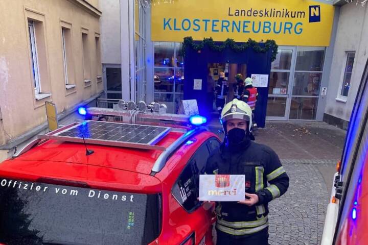 FF Klosterneuburg: Brandmelderauslösung im Landesklinikum