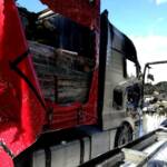 LKW in Vollbrand auf der A10 Tauernautobahn