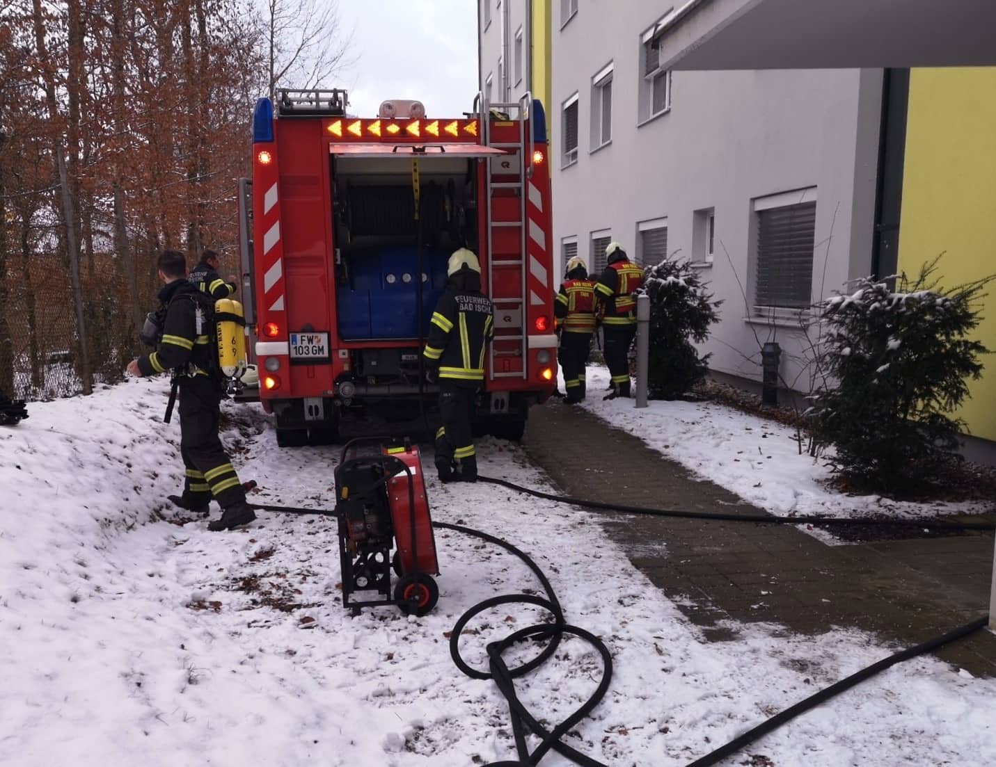 HFW Bad Ischl: Brand in Technikraum eines Mehrparteienhauses