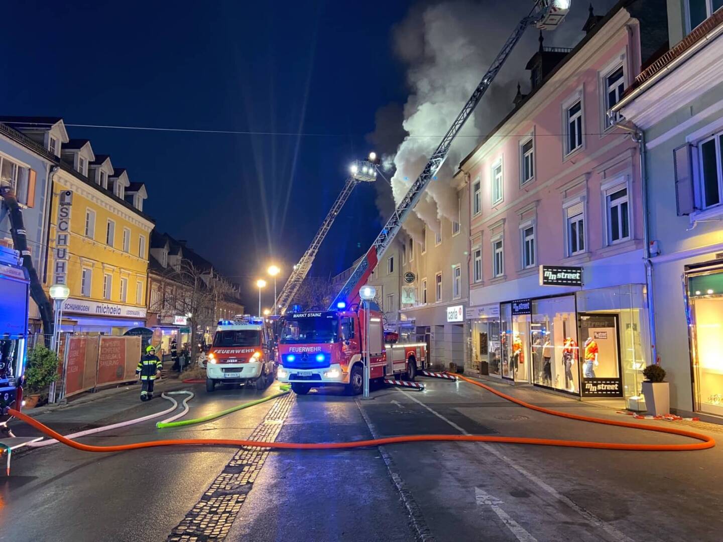 BFV Deutschlandsberg: Brand am Deutschlandsberger Hauptplatz
