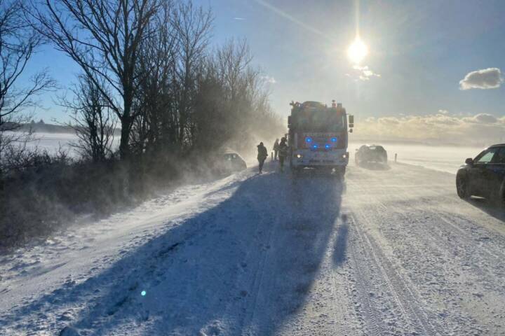FF Ebenfurth: Mehrere Einsätze durch Schneeverwehungen