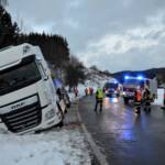 LKW Unfall auf der LB41 Höhe Oberlainsitz