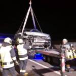 Verkehrsunfall mit zwei Pkws auf der A5