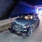 Verkehrsunfall mit zwei Pkws auf der A5
