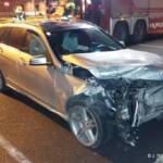 Verkehrsunfall mit zwei Pkws auf der A5