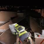 Teleskopmastbühne-Einsatz nach Sturmschaden