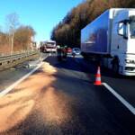 LKW Brand auf der S6 Fahrtrichtung Klagenfurt