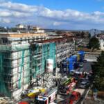 Brand auf einer Baustelle