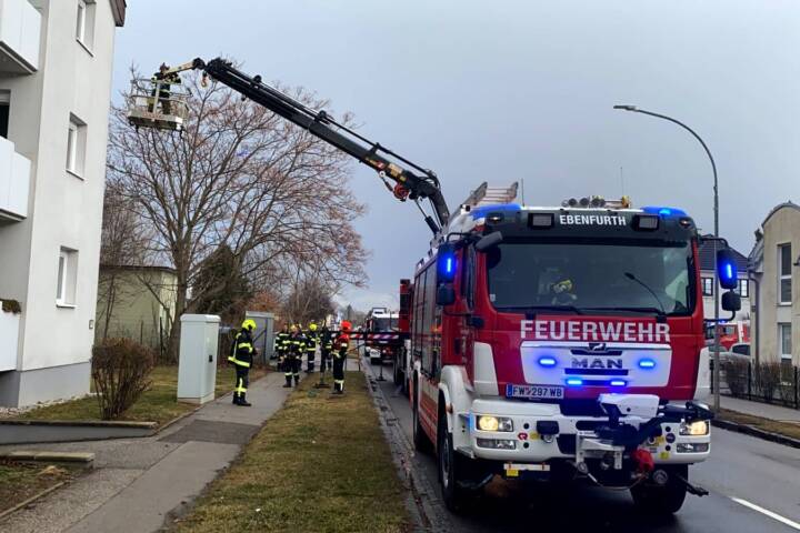 Sturmschäden für die Feuerwehr Ebenfurth