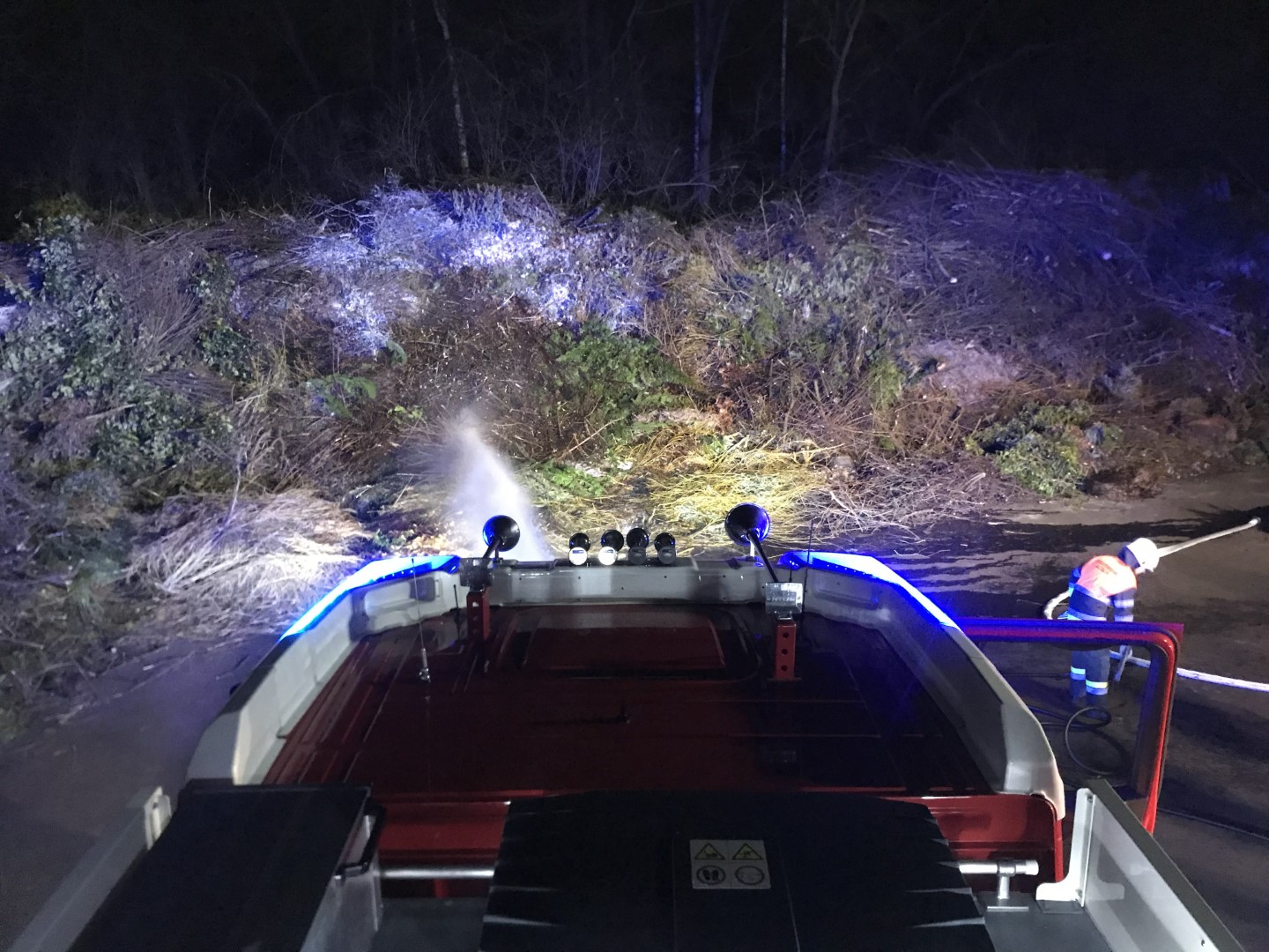 FF Altach: Brandentwicklung am Grünmüllplatz