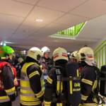 Branddienstübung im Studentenwohnheim