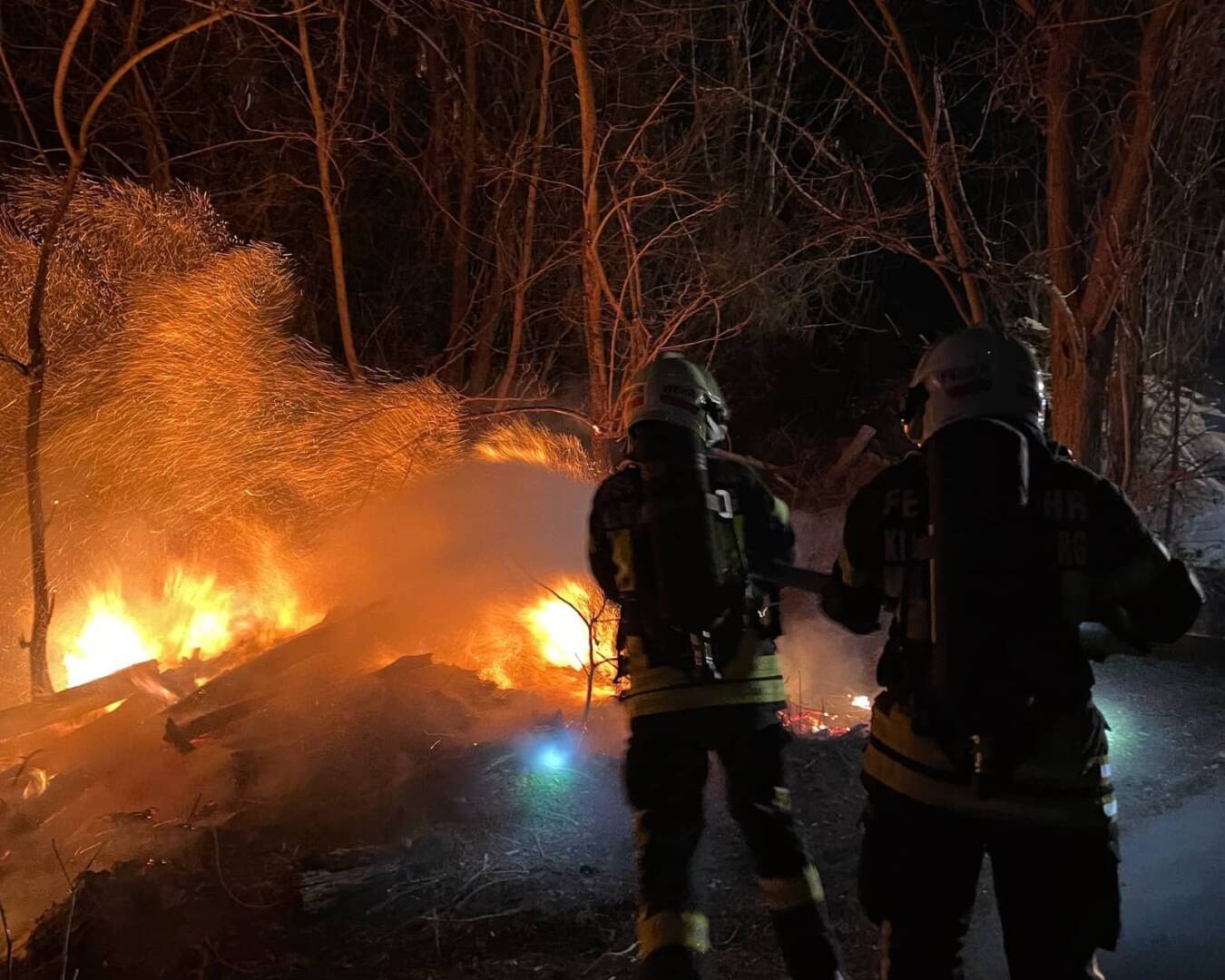 FF Klosterneuburg: Flurbrand am Treppelweg