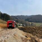 AFKDO Mondsee: LKW umgestürzt – Person nicht eingeklemmt