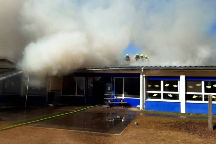 Brand eines Kindergartens in Leoben Donawitz