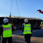 Verkehrsunfall Sattelschlepper im Bereich A22 / A23