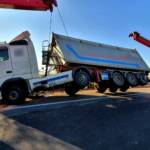 Verkehrsunfall Sattelschlepper im Bereich A22 / A23