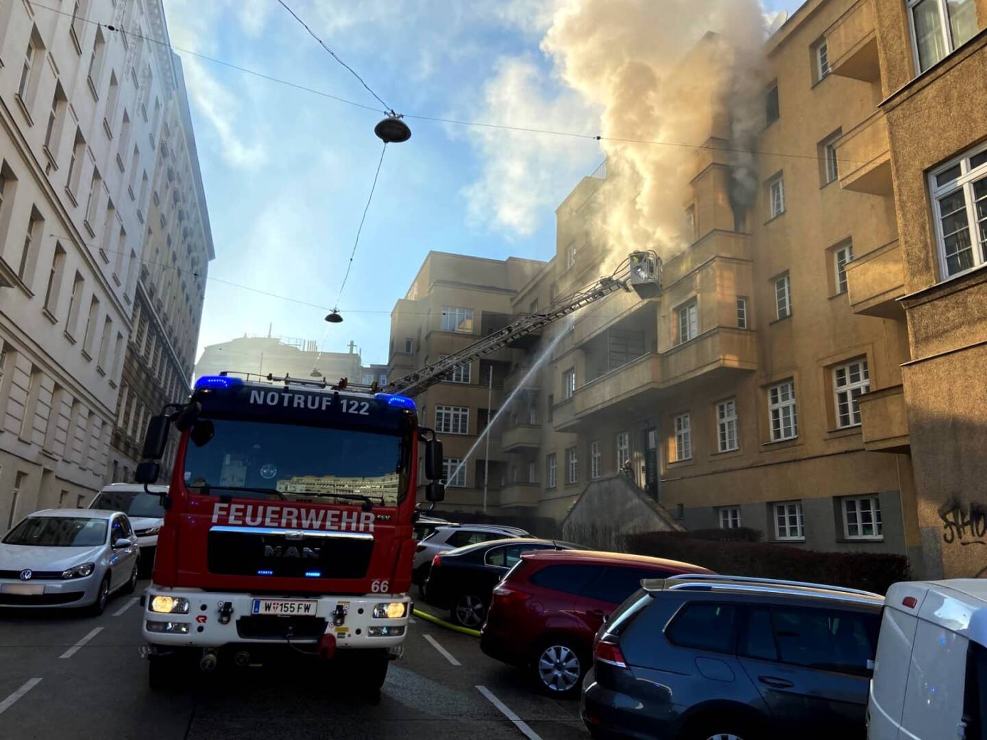 BF Wien: Wohnungsbrand in Wien – Döbling