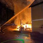 Wohnhausbrand eines landwirtschaftlichen Betriebes in der Rannach-Klamm