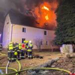Wohnhausbrand eines landwirtschaftlichen Betriebes in der Rannach-Klamm
